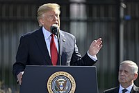 Trump Pentagon'daki 11 Eylül anma töreninde konuşuyor