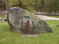 Piedra de Jackson Pollock en el cementerio de Green River, Springs, Nueva York