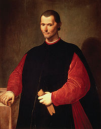 Ein Porträt von Macchiavelli, von Santi di Tito
