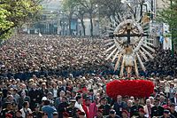 Procesión en la ciudad de Salta, Argentina   