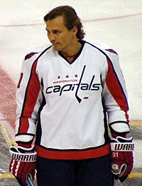 Sergei Fedorov, premier joueur européen entraîné à la gagner, vainqueur d'un match