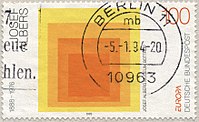 Josef Albers na poštovej známke.