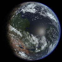 En kunstners idé af en terraformet Mars (2009)  