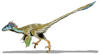 Restaurering af Utahraptor.