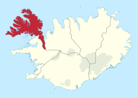 Vestfjordene i Island.  