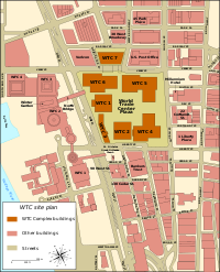 WTC site plan prior to 9/11/2001