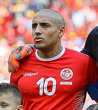 Khazri med Tunesien ved VM i fodbold i 2018.  