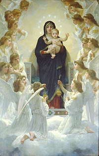 Virgen y ángeles de Bouguereau, un ejemplo de arte mariano