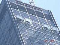 Tårnets glasliste på skydeck  