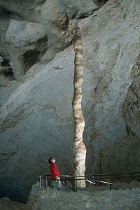 Il dito della strega nelle caverne di Carlsbad
