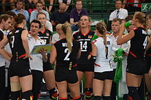 Time out for the German women's national team at the 2013 European Championship