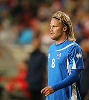 Bjarnason mit Island im Jahr 2014.