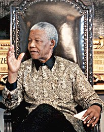 Mandela in visita in Brasile nel luglio 1998