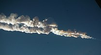 Meteors virs Čeļabinskas