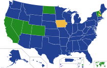 Resultados das primárias e dos caucus:      Joe Biden Michael Bloomberg Pete Buttigieg Bernie Sanders