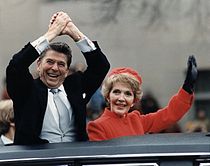 Nancy na inauguraci Ronalda Reagana, 1981