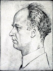 Portræt af Wilhelm Furtwängler af Emil Orlik