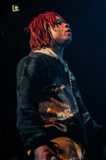 Trippie Redd che si esibisce nel marzo 2018
