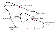 Den oprindelige Österreichring, der blev brugt fra 1969 til 1976