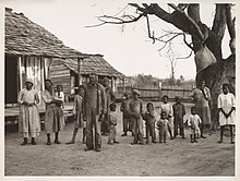 Afroamerikansk familj i Alabama  