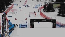 Medya oynatın Slovak Martin France dağdan aşağı yarışıyor