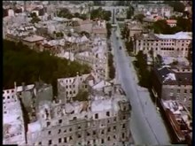 Play media file Flight over destroyed Munich 1945