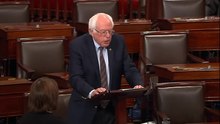Reproduzir meios de comunicação Sanders falando no rescaldo do tiroteio de basebol do Congresso de 2017 no Capitólio, Junho 2017