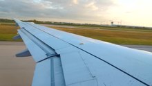 Play media file Take-off of a passenger aircraft from Munich Airport