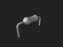 Modelo tridimensional de una resistencia  