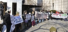 Protest against the war in Yemen, New York City, 2017