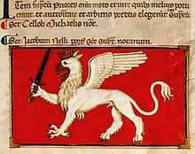 Grifone di Perugia, in un documento latino medievale.