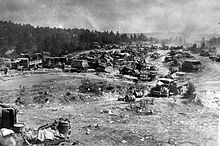 Abandoned war material of the German 9th Army near Babruysk (Belarus), end of June 1944.