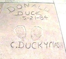 Prints of Donald Duck and Clarence "Ducky" Nash