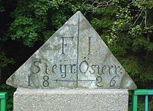 Styria-Lower Austria border on the Wechsel federal road B54