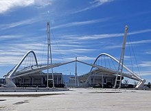 The arches and the roof construction