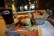 Maaltijd in een A&W restaurant