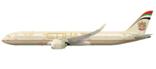 Airbus A350 XWB com estilo Etihad Airways