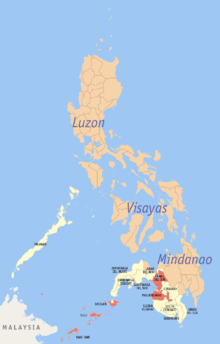 " Bangsamoro territory under Moro control " Moro claimed territory