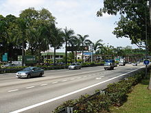 Una sezione della Ayer Rajah Expressway.
