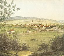 Railway station and town after 1861