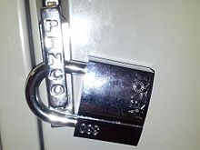 Un candado de retención de disco Abloy  