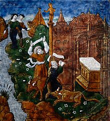 Aeneas and Helenos sacrifice (Limoges enamel plaque, ca. 1530)