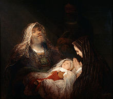 Simeonova hvalospev Aert de Gelder, naslikan okoli leta 1700-1710.