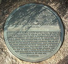 Inscription montrant deux citations de poètes afrikaans