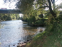 mouth of the river Aich near Nürtingen-Oberensingen