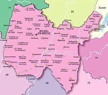 Mapa de Ain  