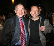  Alan Dershowitz og Jimmy Wales, 2009