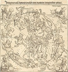 Constellations of the northern sky, 1515, depiction by Albrecht Dürer