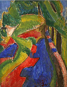 Fauve Landschaft von Alfred Maurer, ~1908