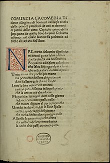 Comencia la Comedia , 1472